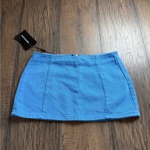 PrettyLittleThing Sky Blue Mini Skirt